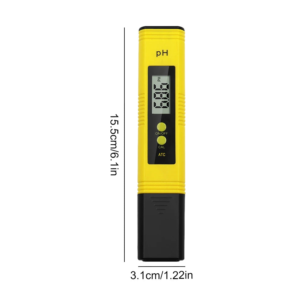 Digital pH Meter 0.01 High Accuracy Water Quality Tester Pen, 0–14 pH Measurement Range for Drinking Water, Aquarium, Swimming Pool & Hydroponics