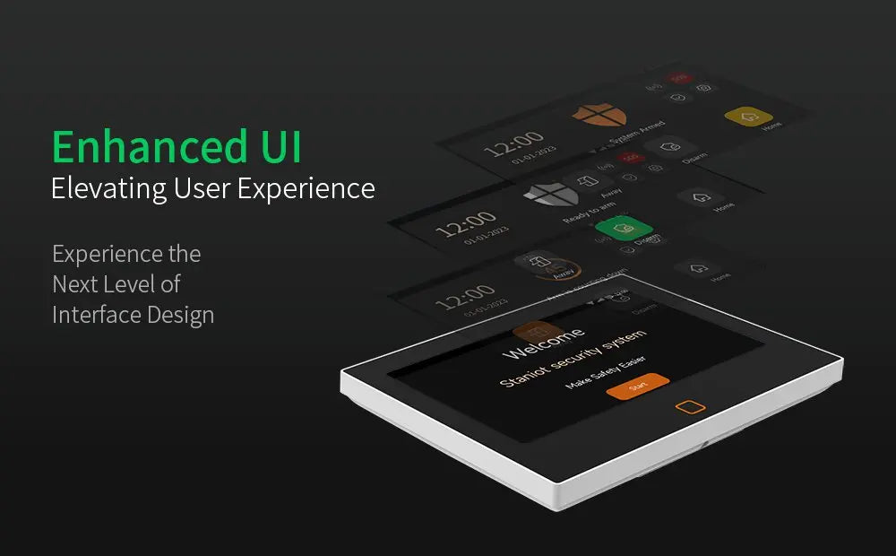 7 inch 4G & WiFi Home Alarm Host System Wireless GSM Big Screen Touch Panel Tuya Smart Security Protection Kit Remote Control