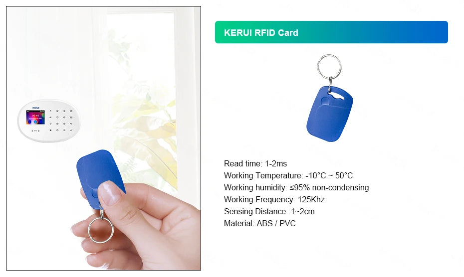 KERUI W181 Alarm Security System with Siren Wireless GSM WiFi Intelligent Home Alarm System with Door Sensor PIR Detector