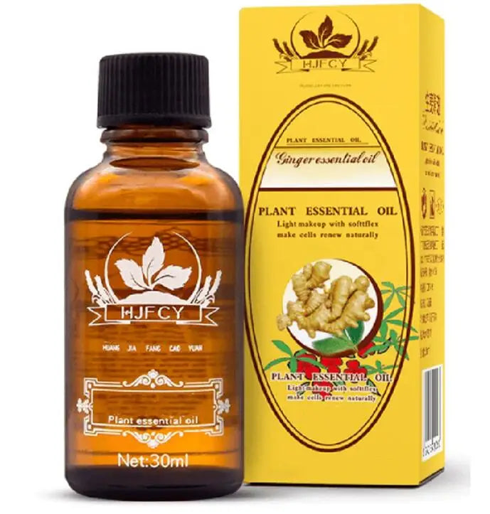 ✨ 30ml Pure Ginger Essential Oil for Body Massage – Natural Lymphatic Detox & Anti-Aging Therapy