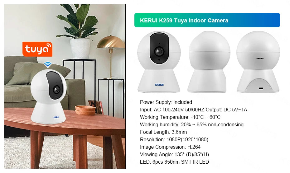 KERUI W181 Alarm Security System with Siren Wireless GSM WiFi Intelligent Home Alarm System with Door Sensor PIR Detector