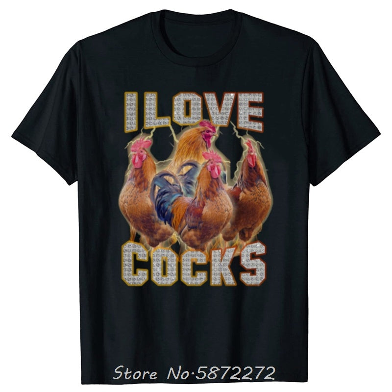 Summer Loose Short Sleeves T-shirt Men's And Women's Round Neck