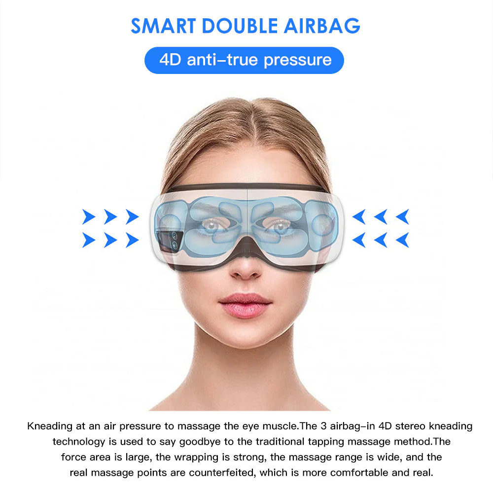 Smart Eye Massager with Heat & Vibration