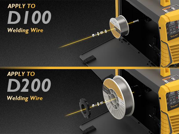 TOOLIOM 4 in 1 MIG Welder 180A Gas MIG/Flux MIG/Stick/Lift TIG Multiprocess Welding Machine 110V/220V Welder with Lift TIG Torch