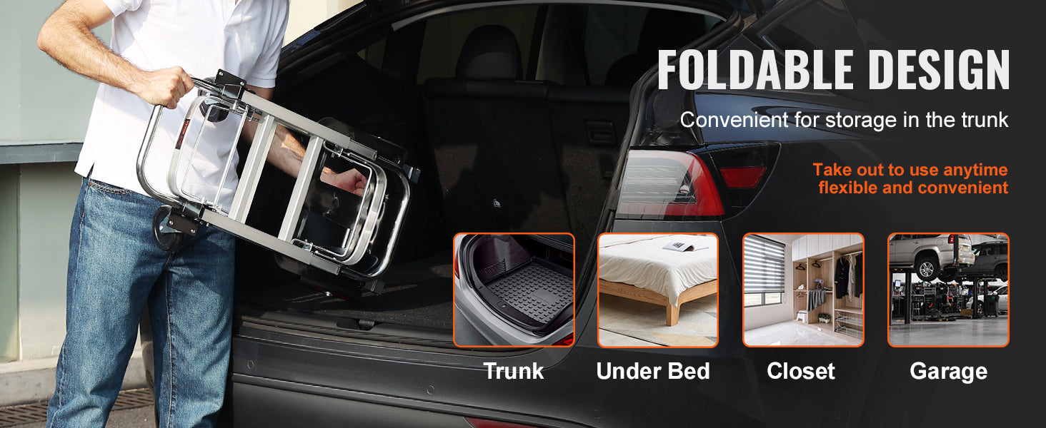 ✨ SucceBuy 400 lbs Folding Hand Truck – Lightweight Aluminum Dolly & Convertible Platform Cart